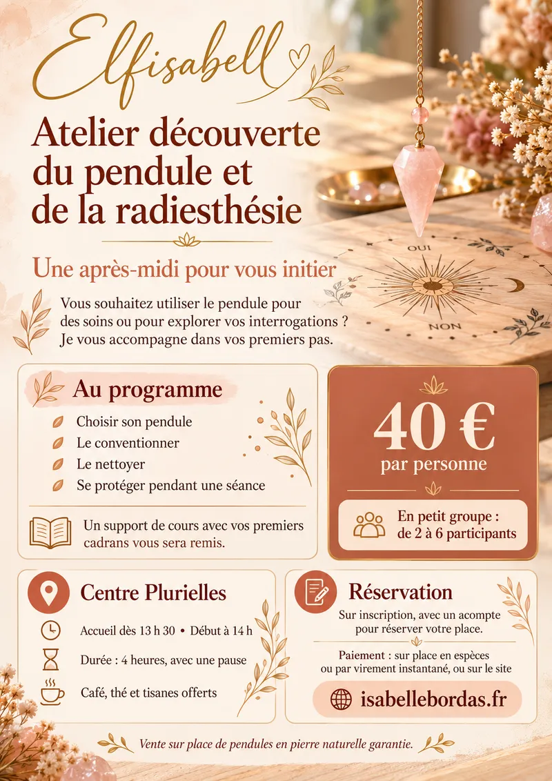 Découverte du pendule et de la radiesthésie à Brive-la-Gaillarde - Détail 1