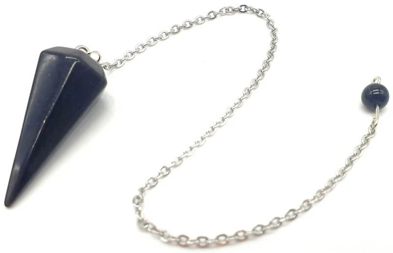 Pendule en pierre naturelle Obsidienne noire